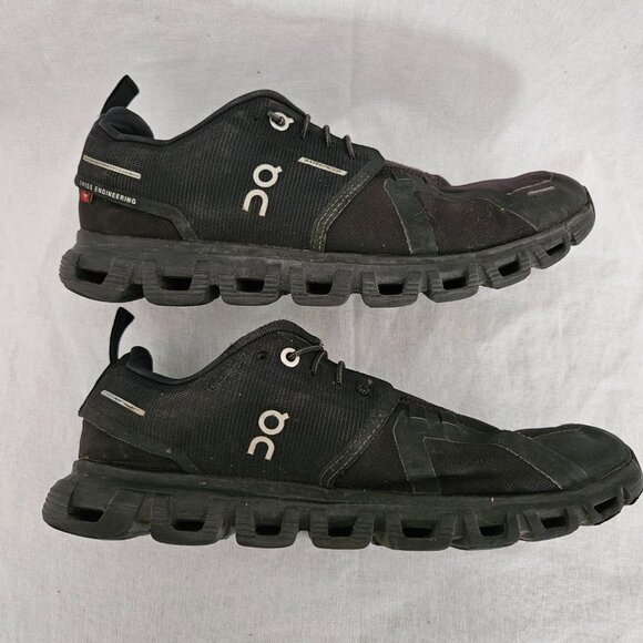 On Running Cloud Waterproof Sneakers Black - Size US 7 - Picture 4 of 9